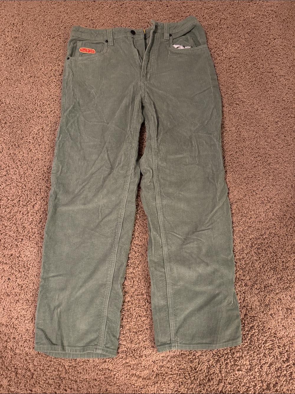 Empyre Men's Corduroy Pants in Sage Green